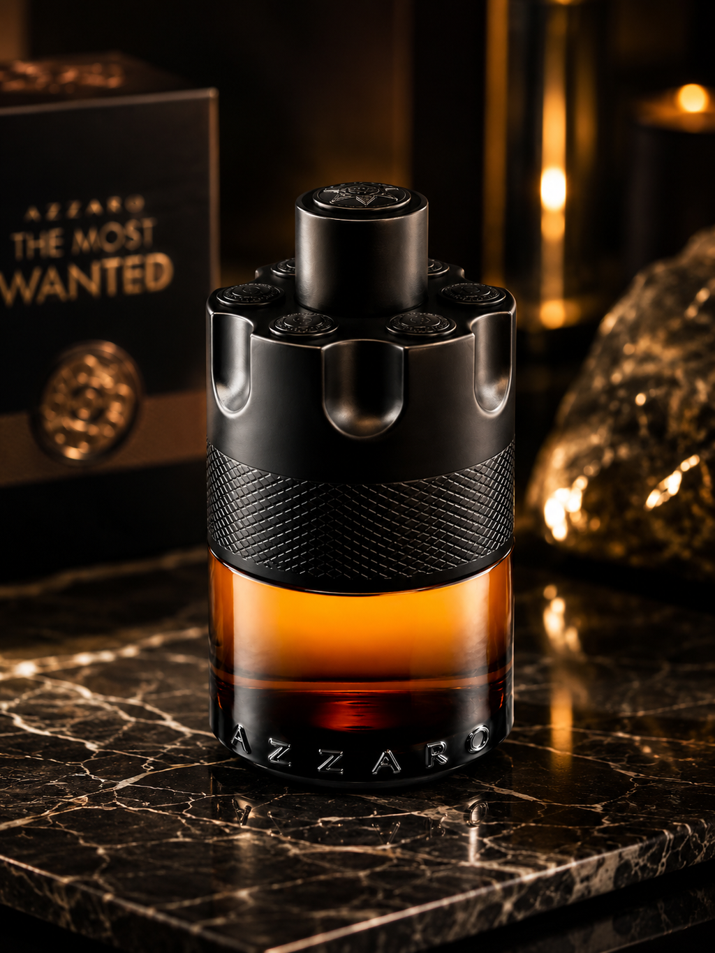 Azzaro The Most Wanted Parfum for Men, 3.3 oz / 100ml – Long-Lasting Men's Fragrance Spray